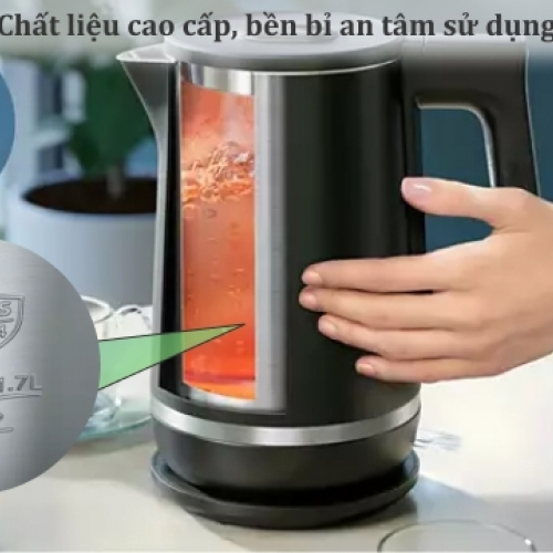 Bình đun siêu tốc Philips 1.7L HD9395/90