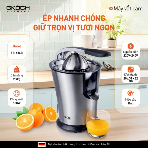 MÁY VẮT CAM GKÖCH FB-616B