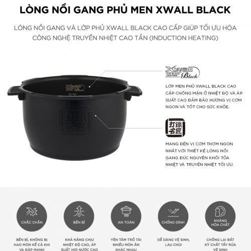 Nồi cơm áp suất 1.8L CRP-HWF1000F