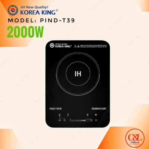 Bếp điện từ đơn Korea King PIND-T39/B - Hàng chính hãng