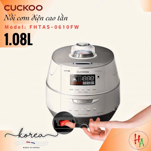 Nồi cơm áp suất cao tần Cuckoo CRP-FHTAS0610FW (1.08L)
