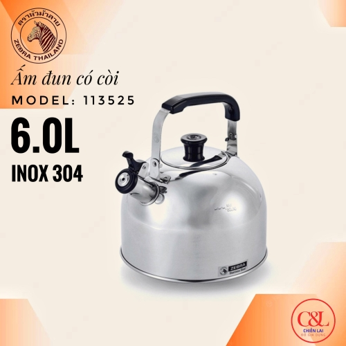 ẤM ĐUN NƯỚC ZEBRA 6L (113525)