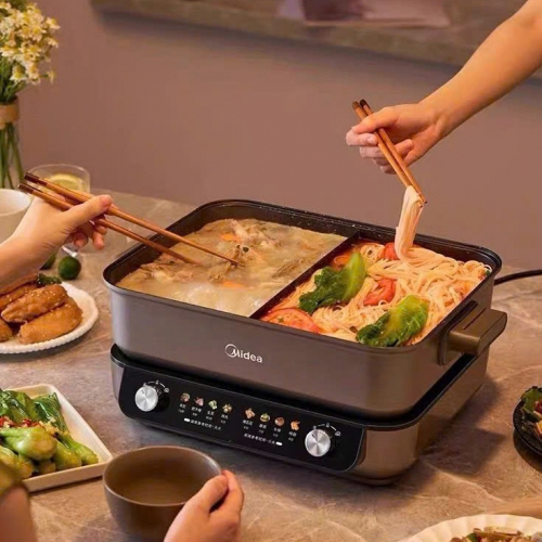 Nồi lẩu điện 2 ngăn Midea HGS-MC.382712