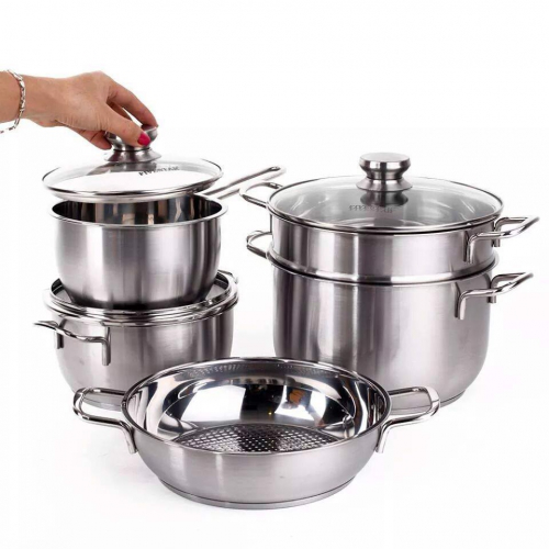 BỘ NỒI INOX FIVESTAR 5 VUNG KÍNH
