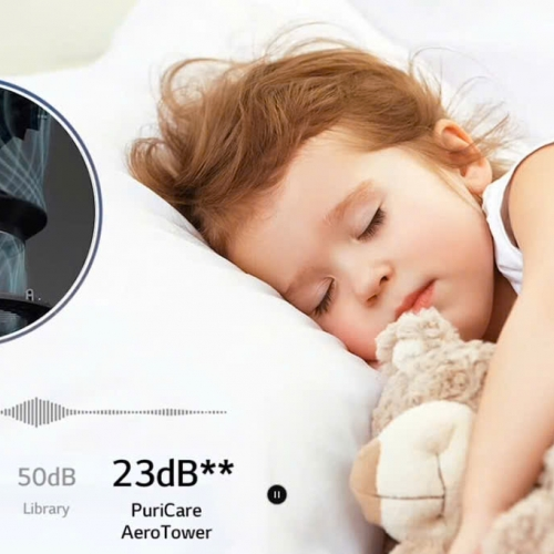 Lọc không khí PuriCare kèm quạt không cánh AeroTower Hit LG FS15