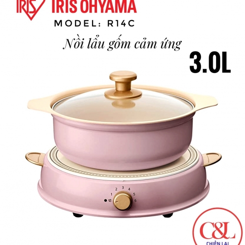 Nồi lẩu gốm điện Ricopa R14C màu xanh
