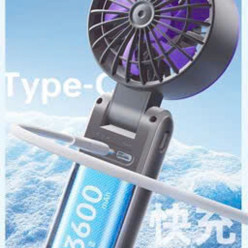 Quạt sạc USB cầm tay mini Tiross TS3422