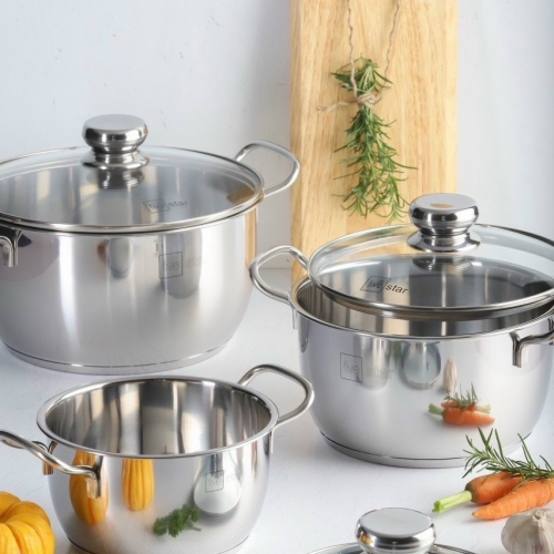 Bộ nồi Five star 3 vung kính FSB-3004