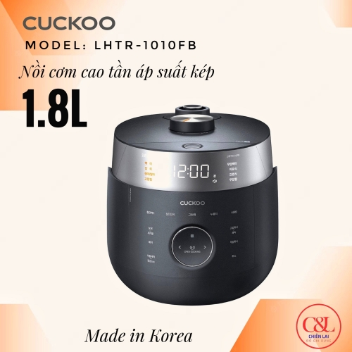 Nồi cơm áp suất cao tần kép Cuckoo 1.8L LHTR1010FD