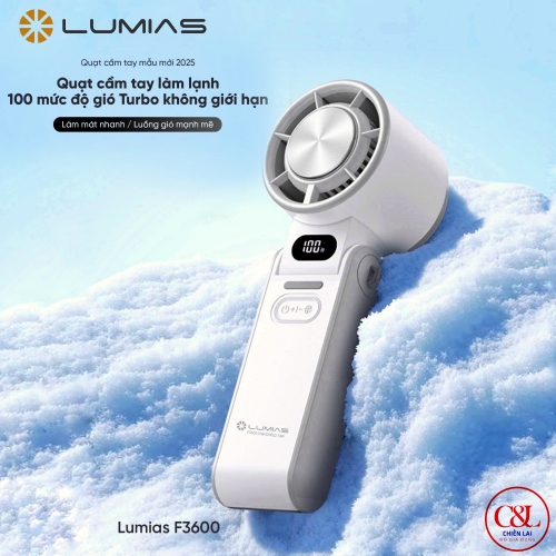 QUẠT CẦM TAY MINI LUMIAS LÀM LẠNH F3600