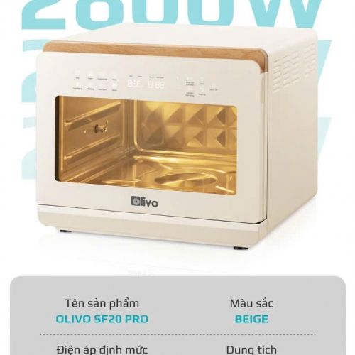 Nồi chiên hấp đa năng 20L Olivo SF20 pro