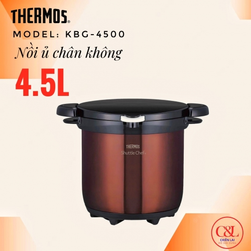 Nồi ủ chân không 4.5L Thermos KBG-4500 (nâu)