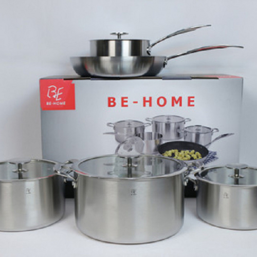BỘ NỒI CHẢO BEHOME 3 LỚP 5 MÓN