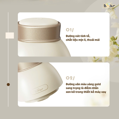 Máy Xay Ăn Dặm 0.6L Bear QSJ-D02Q1