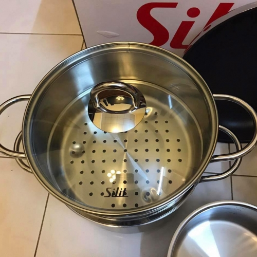 BỘ NỒI INOX TRÊN BẾP TỪ SILIT 7 MÓN - DIAMANT7