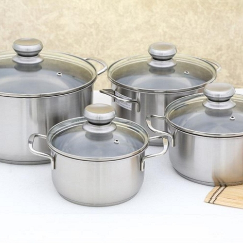 BỘ NỒI FIVESTARS 4 MÓN VUNG KÍNH - BỘ NỒI FS08CG