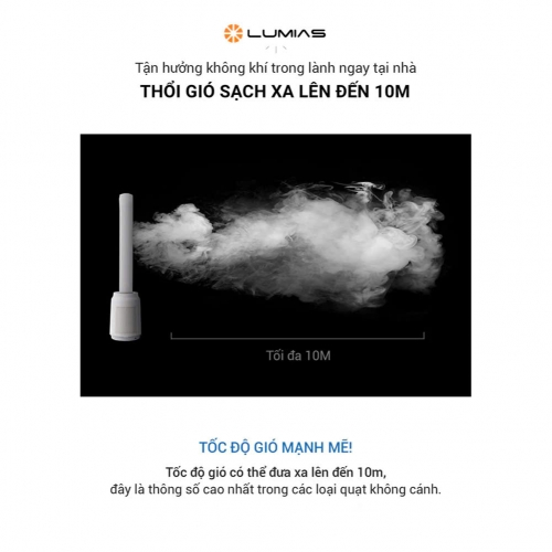 Quạt không cánh tích hợp lọc không khí Lumias T08 Pro