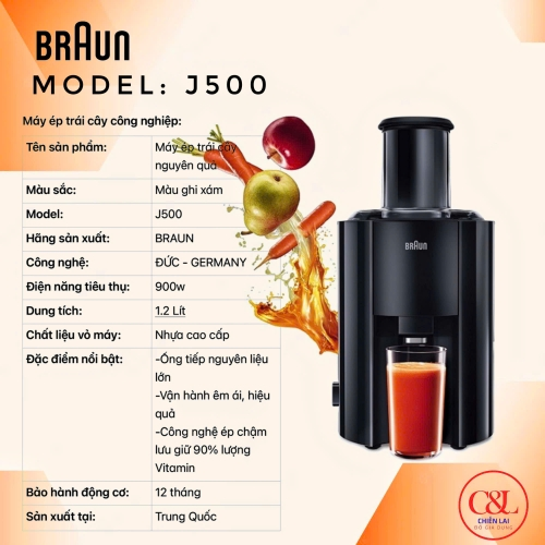 Máy Ép Trái Cây BRAUN J500