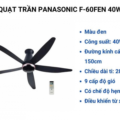 Quạt trần 5 cánh panasonic 60FEN