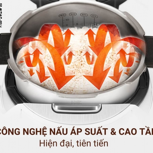 Nồi cơm áp suất cao tần Cuckoo CRP-FHTAS0610FW (1.08L)