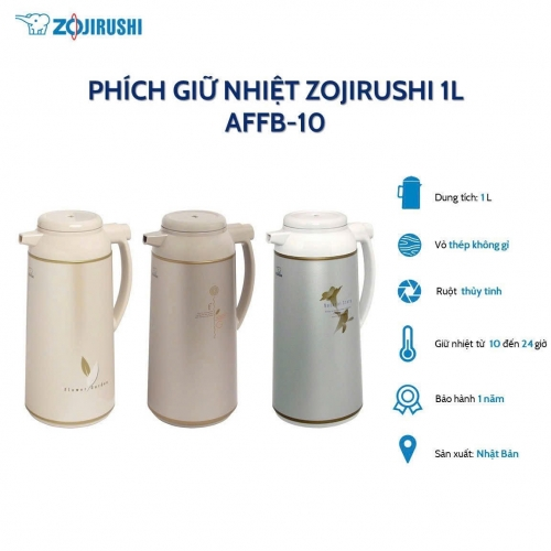 Phích Giữ Nhiệt Zojirushi AFFB-10 (1L)