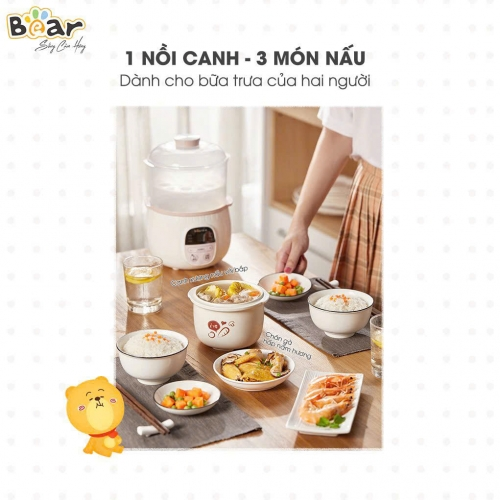 Nồi nấu chậm Bear 0.8L SUBE001