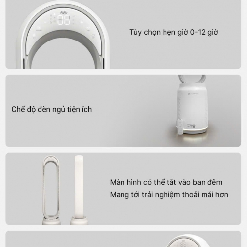 Quạt không cánh tích hợp lọc không khí Lumias T08