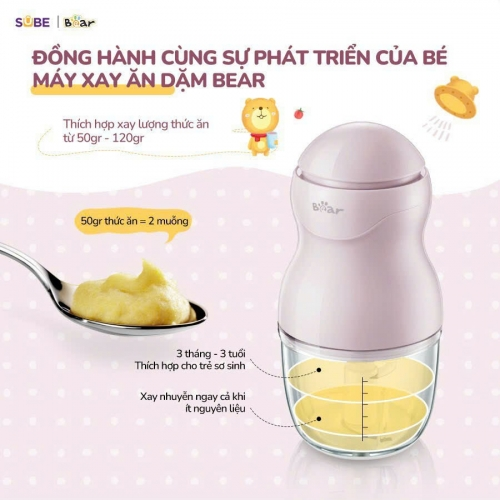 Máy ăn dặm 8 lưỡi Bear GR-B03V8