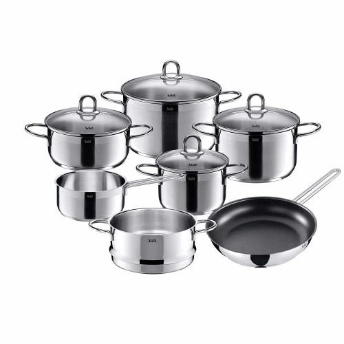 BỘ NỒI INOX TRÊN BẾP TỪ SILIT 7 MÓN - DIAMANT7