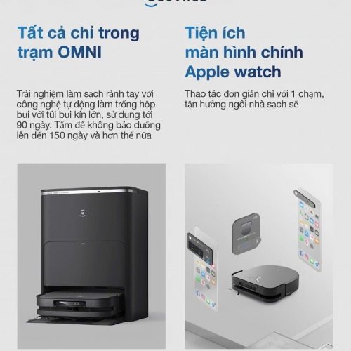 Robot Hút Bụi Lau Nhà Ecovacs X5 PRO OMNI