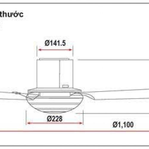 Quạt trần Panasonic 3 cánh F-48CZL