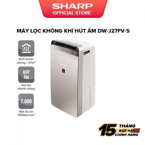 Máy hút ẩm, lọc không khí Sharp J27V