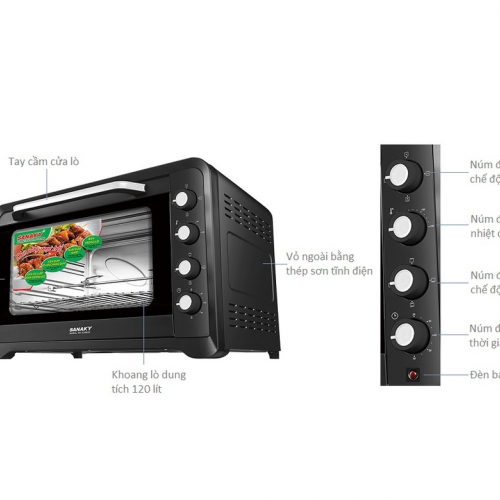 Lò nướng Sanaky VH-129S2D 120L