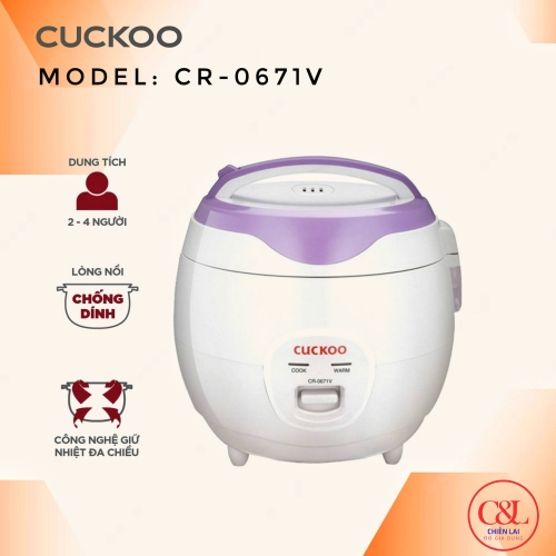 NỒI CƠM ĐIỆN CUCKOO CR-0671V