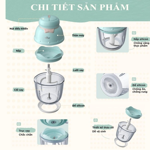 ?MÁY XAY ĂN DẶM BEAR GR-B06V1