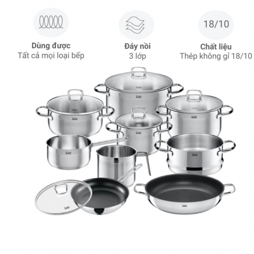 ?Bộ nồi Silit Toskana 10 món?