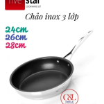 Chảo Fivestar 3 lớp đúc liền khối 28cm