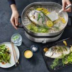 Nồi lẩu hấp đa năng 2 ngăn WMF LONO Hot Pot & Steam