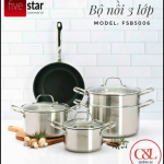 Bộ nồi 3 lớp 5 món Fivestar FPB5006