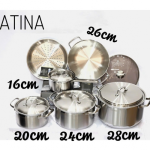 Bộ nồi 3 lớp đáy liền Platina
