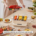 Nồi hấp điện 3 tầng 12L Bear DZG-CA2G2