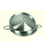 CHẢO XÀO INOX 28CM SÂU LÒNG BEHOME 2 QUAI-304