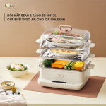 Nồi hấp điện 3 tầng 12L Bear DZG-CA2G2