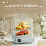 Nồi lẩu hấp điện 3 tầng 21.5L Bear DZG-P20W7