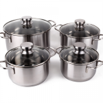 BỘ NỒI FIVESTARS 4 MÓN VUNG KÍNH - BỘ NỒI FS08CG