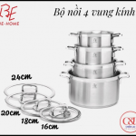 BỘ BEHOME 4 CHIẾC VUNG KÍNH