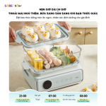 Nồi lẩu hấp điện 3 tầng 21.5L Bear DZG-P20W7