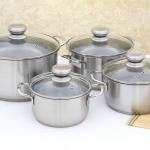BỘ NỒI FIVESTARS 4 MÓN VUNG KÍNH - BỘ NỒI FS08CG