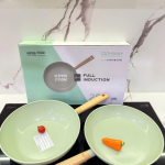 Chảo chống dính men gốm đun từ Odyssey 20cm