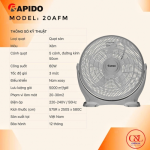 Quạt sàn Rapido RWF 20AFM